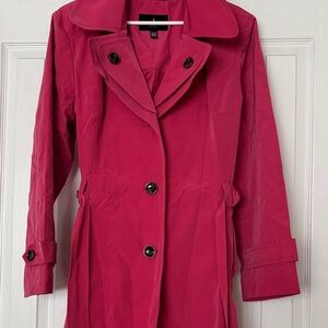 London Fog Fuchsia Trench Coat